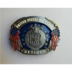 United States Air Force Retired Military Belt Buckle